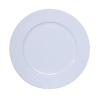 1x Ronde kaarsenborden/onderborden wit glimmend 33 cm -