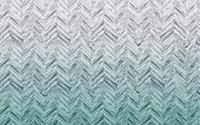 Komar Herringbone Mint Vlies Fotobehang 400x250cm 4-banen