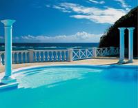 Pool View Vlies Fotobehang 350x260cm