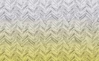 Komar Herringbone Yellow Vlies Fototapete 400x250cm 4-Bahnen