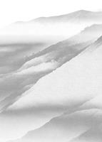 Komar White Noise Mountain Vlies Fototapete 200x280cm 2-Bahnen