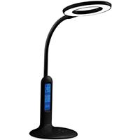 BES LED Led Bureaulamp Met Kalender - Aigi Aviny - 7w - Aanpasbare Kleur - Dimbaar at Zwart