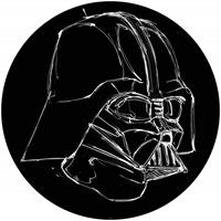 Komar Star Wars Ink Vader Selbstklebende Fototapete 125x125cm Rund