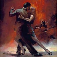 PGM Willem Haenraets - Tango Argentino II Kunstdruck 70x70cm