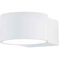 Osram ed Wandlamp - Trion Lapaco - 4w - Warm Wit 3000k - Rond at Wit - Aluminium