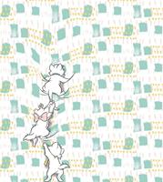Komar Kitty Climbers Vlies Fototapete 250x280cm 5-Bahnen