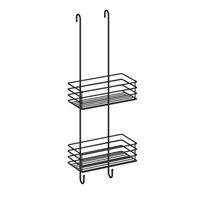 Smedbo BB douchedraadkorf dubbel ronde haken zwart mat BB1210