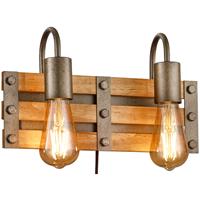 BES LED Led Wandlamp - Wandverlichting - Trion Khon - E27 Fitting - 2-lichts - Rechthoek at Nikkel - Aluminium