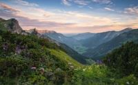 Komar Naturpark Allgäuer Hochalpen Vlies Fotobehang 450x280cm 9-banen