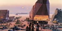 Komar Star Wars Classic RMQ Java Market Vlies Fototapete 500x250cm 10-Bahnen