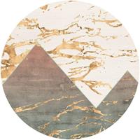 Komar Precious Peaks Vlies Fototapete 125x125cm Rund