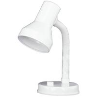 BES LED Led Tafellamp - Tafelverlichting - Trion Printon - E27 Fitting - Rond at Wit - Kunststof