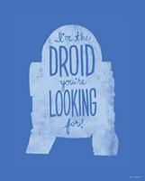 Komar Star Wars Silhouette Quotes R2D2 Kunstdruk 40x50cm