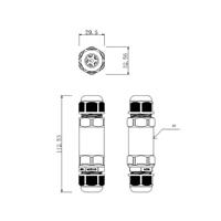 Deko-Light Outdoor-Multi-kabelverbinder voor 2 kabel 4-14mm