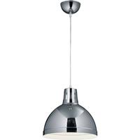 BES LED Led Hanglamp - Hangverlichting - Trion Sicano - E27 Fitting - Rond at Chroom - Aluminium