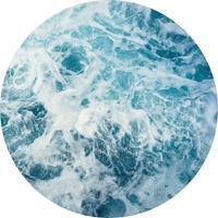 Komar Ocean Twist Vlies Fotobehang 125x125cm rond