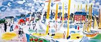 PGM Raoul Dufy - Dimanche a Deauville Kunstdruk 101x42cm