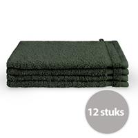 Byrklund Washand 16x21 cm 500gram Donker Groen - 12 stuks