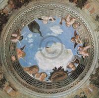 Andrea Mantegna - Camera degli sposi Kunstdruk 95x95cm