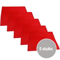 The One Towelling The One Theedoek 50 x 70 cm Rood - 5 stuks