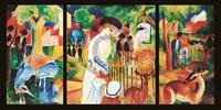 PGM August Macke - Zoologischer Garten Kunstdruk 100x50cm