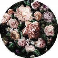 Komar Flower Couture Vlies Fotobehang 125x125cm rond