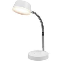 BES LED Led Tafellamp - Trion Kiki - 4w - Warm Wit 3000k - Rond at Wit - Kunststof
