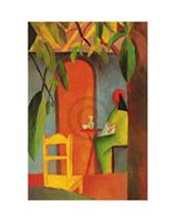 August Macke - Türkisches Cafe II Kunstdruk 24x30cm