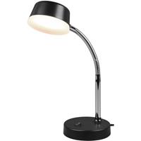 BES LED Led Tafellamp - Trion Kiki - 4w - Warm Wit 3000k - Rond at Zwart - Kunststof