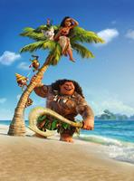 Moana and Maui Vlies Fotobehang 184x248cm 2-banen