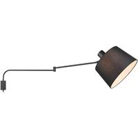 BES LED Led Wandlamp - Wandverlichting - Trion Badi - E27 Fitting - Rond at Zwart - Aluminium