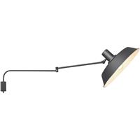 BES LED Led Wandlamp - Wandverlichting - Trion Bolan - E27 Fitting - Rond at Zwart - Aluminium