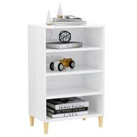 Vidaxl - Sideboard 57x35x90 cm Spanplatte Hochglanz-Weiß