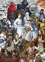 Komar Star Wars Classic Cartoon Collage Fototapete 184x254cm 4-teilig