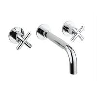 Crosswater MPRO Crosshead Inbouw wastafelkraan met kruisgreep chroom PRC130WNC
