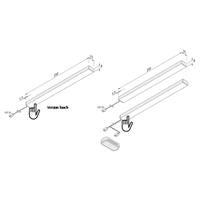 HERA LED onderbouwlamp Add-ON mini Touchdim 3er 4.000K