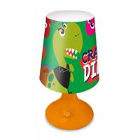 Kids Nnachtlamp Dino E14 Junior 18 Cm Groen/oranje