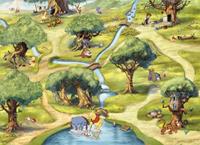 Komar Winnie the Pooh Hundertmorgenwald Fotobehang 254x184cm