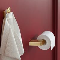 Geesa Shift Toiletrolhouder zonder klep met diamantpatroon Goud geborsteld (rechts) 919909-07-r-91