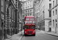 London Bus Stop Vlies Fotobehang 350x260cm