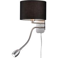 Osram ed Wandlamp - Trion Hotia - E14 Fitting - 3w - Warm Wit 3000k - Rond at Zwart - Aluminium