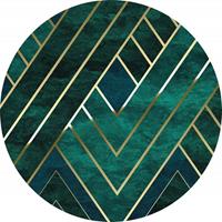 Komar Jade Vlies Fototapete 125x125cm Rund