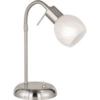 BES LED Led Tafellamp - Trion Besina - E14 Fitting - Flexibele Arm - Rond at Nikkel - Aluminium
