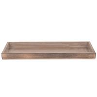 Houten kaarsenbord/plateau rechthoekig x 14 cm -