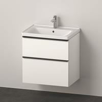 Duravit D-Neo meubelset m. wastafelonderbouwkast m. 2 laden m. softclose 65x20x48cm incl. wastafel wit mat DE012001818