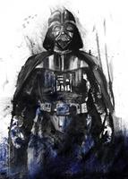 Komar Star Wars Watercolor Vader Vlies Fototapete 200x280cm 4-Bahnen