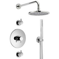 Xenz Duero Doucheset inbouw thermostatisch met inbouwdeel en handdoucheset RVS DU5431-IN