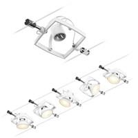 94432 Kabelsysteem compleet GU5.3 Wit (mat), Chroom