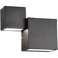 BES LED Led Wandlamp - Wandverlichting - Trion Migela - 12w - Warm Wit 3000k - Vierkant at Zwart - Aluminium