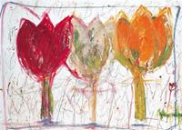 PGM Ursula Meyer-Petersen - 3 Tulips Kunstdruk 70x50cm